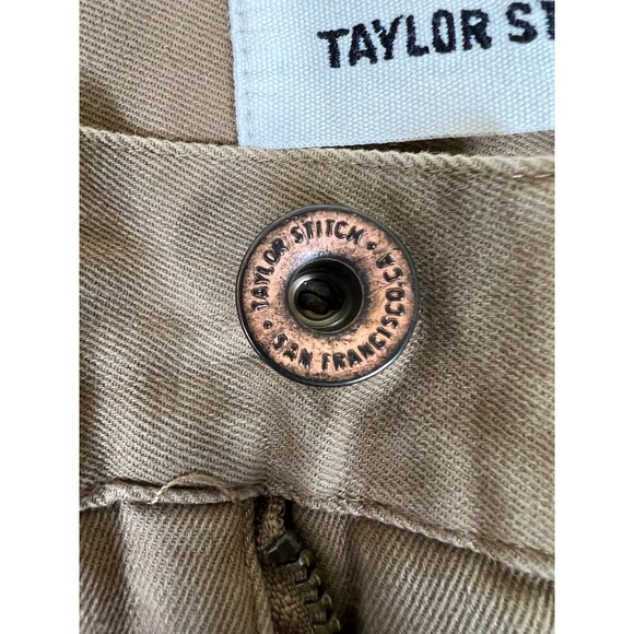 Taylor Stitch Chino Pants Men's 31x27 Beige Straight Leg Cotton Twill Casual - Picture 6 of 15